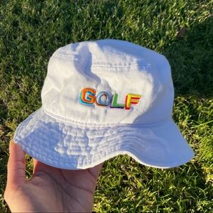 GOLF White Bucket Hat - Small